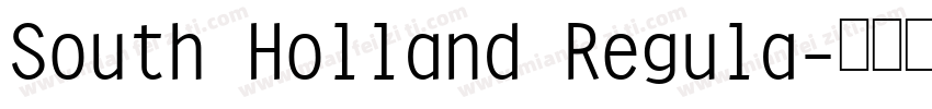South Holland Regula字体转换